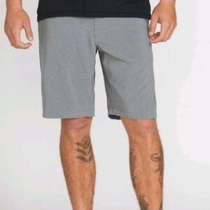 Volcom Surf & Turf Hybrid Shorts‎ Mens 30 Gray Flat Front 10" inseam